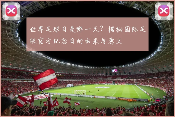 世界足球日是哪一天？揭秘国际足联官方纪念日的由来与意义